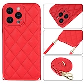 economico Cover per iPhone-telefono Custodia Per iPhone 15 Pro Max Plus iPhone 14 13 12 11 Pro Max Plus iPhone 13 12 11 Pro Max Per retro con cordino con cinturino da polso Resistente agli urti Retrò TPU pelle sintetica