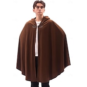levne Pláště a pláštěnky-Retro Středověké Renesanční Pláštěnka plášť s kapucí Ren Faire Ranger Elfí Pánské Keltské Viking Fantazie předvečer Všech svatých Karneval Plesová maškaráda Párty LARP Dospělé Přehoz
