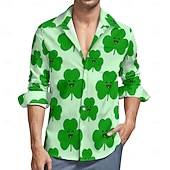 abordables Vêtements pour Hommes-Blouse / Chemise Dessin animé Manga La Saint-Patrick 2026 Mode Occasionnel Graphique pour Homme Adulte Impression 3D  pour Fête de la Saint-Patrick Décontracté Quotidien Festival