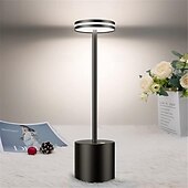 economico Lampade da tavolo-lampada da scrivania retrò in alluminio ricaricabile tramite usb - luce notturna da tavolo con controllo touch 1 pz