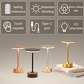 cheap Table Lamps-Metal Bar UFO Desk Lamp - USB Charging, Touch Dimming &amp; Color Adjustment for Bar Coffee Shop