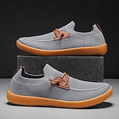 preiswerte Sneaker für Herren-Herren Leichte Barfußschuhe – Atmungsaktive Freizeitsneaker mit Slip-On Design für Gehen, Reisen und Alltag