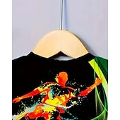 tanie 3D sporty i gry dla chłopców-Dla chłopców 3D Graficzny Piłka nożna Podkoszulek T-shirt Krótki rękaw Lato Wiosna Moda Podstawowy Dzieci 4-12 lat Półgolf Na zewnątrz Codzienny Regularny