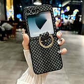 Χαμηλού Κόστους Samsung Θήκη-τηλέφωνο tok Για Samsung Galaxy Z Flip 6 Z Flip 5 Z Flip 4 Πίσω Κάλυμμα Δαχτυλίδι πόρπη Ανθεκτική σε πτώσεις Ρετρό PC