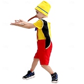 ieftine Costume pentru băieți-Costum de petrecere Pinocchio Costume film / teme TV Pentru copii Băieți Halloween Carnaval Performanță Scenă Îmbrăcați-vă