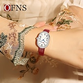 cheap Quartz Watches-Women Quartz Watch Minimalist Luxury Fashion Business Waterproof PU Leather Stainless Steel Strap Watch