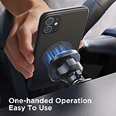 cheap Car Holder-Car Vent Phone Mount Rotatable Magnetic Phone Holder for Car Compatible with All Mobile Phone Phone Accessory