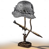 ieftine Accesorii-lampă de masă lampă de birou cască militară decor acasă decor stil mansardă stil steampunk vintage