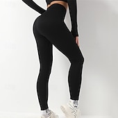 abordables Conjuntos y Monos-Mujer Conjunto de Ropa Fitness Sujetador deportivo con medias Mono de Fitness 2 Piezas Color sólido Mallas Leggings Trajes de Yoga Negro Blanco Yoga Aptitud física Entrenamiento de gimnasio Alta