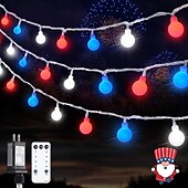 Χαμηλού Κόστους Plug In Ηλεκτρικό-globe rgb string φώτα με τηλεχειριστήριο - 100-800 led φώτα νεράιδων για γιορτές φεστιβάλ 12m/22m/30m/50m/100m