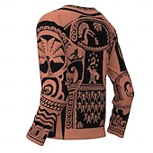 billiga Tecknad och filmkaraktärsgrafik-Moana Maui T-shirt 3D Figur Grafisk Till Par Herr Dam Vuxna Karnival Maskerad 3D-utskrift Fest Ledigt / vardag