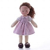 preiswerte Puppen-Waldorfpuppe mit Baumwollkörper, Künstlerpuppe, handgefertigte Mini-Anziehpuppe zum Selbermachen (Zubehör Bär nicht im Lieferumfang enthalten) für Weihnachtsgeschenke