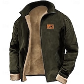 economico Felpe 3D da uomo-Per uomo Cervo Felpa Felpa Felpa Colletto alla coreana Di tendenza Informale Con stampe Viaggi Abbigliamento di strada Zip Up Autunno Inverno