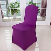 ieftine Husa scaun de sufragerie-huse pentru scaune de nuntă huse pentru scaune de banchet din spandex huse pentru scaune din spandex elastice din față plat pentru decorațiuni pentru petreceri de mese