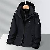 baratos Casacos Leves, Polares &amp; Caminhada-Mulheres Jaqueta Softshell Jaqueta de Trilha Inverno Ao ar livre Térmico / Quente Forro de Velocino A Prova de Vento Impermeável Jaquetas 3-em-1 Jaqueta de Inverno Jaqueta corta-vento Viajar Cinzento
