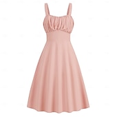 preiswerte Kleider-Elegant Klassisch 1950er Kleid A-Linie Damen Valentinstag Veranstaltung / Fest Date Teegesellschaft Erwachsene Kleid Frühling &amp; Sommer