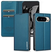abordables Otras carcasas-teléfono Funda Para Google Píxel 9 Pro Pixel 9 Pro XL Pixel 8 Pro Pixel 8 Píxel 9 Pixel 7 Pixel 7 Pro Gire la tapa con Soporte Ranura para tarjetas Antigolpes Retro TPU Cuero de PU
