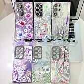 Недорогие Чехлы для Samsung-телефон Кейс для Назначение SSamsung Galaxy S24 Ultra S24 Plus S24 S24 ФЭ S23 Ultra А55 А35 А25 А15 5Г S25 Ультра Кейс на заднюю панель с ремешком на запястье Защита от удара Ретро ТПУ ПК