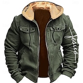 abordables sweat à capuche en polaire pour hommes-Homme Croix Toison Sweats à Capuche Sweat à capuche Sweat à capuche Capuche Mode 3D effet Vacances Chasse Bleu Marron Zippé Poche Automne Hiver Designer