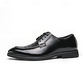 economico Formale-eleganti scarpe oxford in similpelle marrone con punta traforata per uomo | perfette per matrimoni, affari e occasioni formali