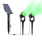 cheap Outdoor Spotlights-1pc 2-Head Outdoor Solar Waterproof Spotlight for Courtyard, Garden, Pond, Tree, Pathway and Lawn Lighting