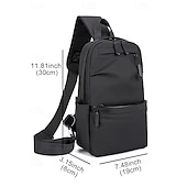economico Borselli da uomo-Per uomo Borsa a tracolla Borsello da petto Borse a tracolla Nylon Esterno Casual / quotidiano Cerniera Tasche multiple Massima capacità Leggero Tinta unica Nero Blu Grigio