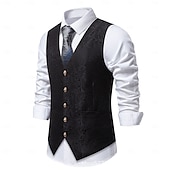 levne Blazery a vesta-Retro Řvoucí 20s 20. léta 20. století Kamizelka Vesta Velký Gatsby Gentleman Retro Pánské Vánoce předvečer Všech svatých Karneval Výkon loučení se svobodou nevěsty Festival Dospělé Vesta Celý rok