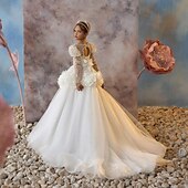 levne Dívčí květinové šaty-Šaty pro květinovou družičku Dívčí Šaty pro první přijímání Šaty na párty Svatební Párty Princeznovské Sladký Vánoce Karneval Nabírané šaty Pevná barva Bez ramínek Tričkový Bílá 4 roky +