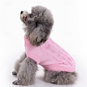 economico Maglioni-Cane Maglione Classico Inverno Caldo Di tendenza Confortevole All&#039;aperto Abbigliamento Quotidiano Interno Abbigliamento per Cani for Piccolo Medio Grande