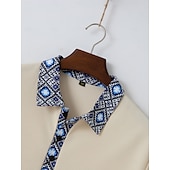 billiga Basic Tees-set för män-Herr Våffelskjorta Polo T-shirts Byxuppsättningar Långärmad Fjärdedels blixtlås Ensfärgat Stickat Mode Ficka Hem Kontor / Karriär Gata Svart Elfenben Blå Topp t-shirt för män