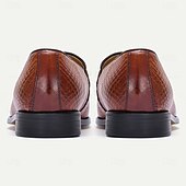 preiswerte Loafer aus hochwertigem Leder-Herren Loafer &amp; Slip On Leder Italienisches vollnarbiges Rindsleder Rutschfest Halbschuhe Braun