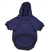 billiga Hoodies-Hund Huvtröjor Mode Vinter Varm Mode Bekväm Utomhus Vardag Inomhus Hundkläder for Small Medium