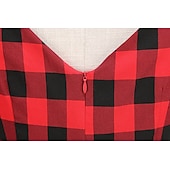 economico Vestiti-Retrò Vintage Anni 1950 Abito da cocktail Vestito Vestito Svasato A Pois Griglia / Plaid Per donna Mascherata Evento / Festa Addio al Nubilato Festival Adulti Vestito Abiti per il ritorno