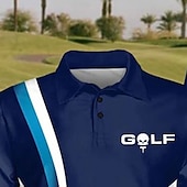 Homens Listrado Camisas Polo Esportivas Camisa de golfe Manga Curta Camisas polo Camisas de colarinho Casual Roupa de Esporte Roupas de férias Botões Impressão 3D Verde Azulado Vinho Azul baratos Polo de golfe masculino-Homens Listrado Camisas Polo Esportivas Camisa de golfe Manga Curta Camisas polo Camisas de colarinho Casual Roupa de Esporte Roupas de férias Botões Impressão 3D Verde Azulado Vinho Azul