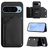 זול תיק טלפון אחר-טלפון מגן עבור Pixel 9 Pro Pixel 9 Pro XL Pixel 8 Pro Pixel 8 פיקסל 9 כיסוי אחורי עם מעמד עם שרוך חריץ לכרטיס רטרו TPU עור PU