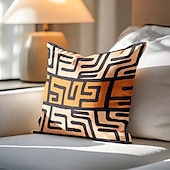 levne boho styl-1 ks Polyester Polštářový potah, Geometrický Retro Vinobraní Cikánský Obdélníkový Zip Polyester Tradiční Klasický