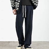 billige Herre Elite Bukser-Herre Atletisk bukser Aktive bukser Aktiv Joggere Helfarge Full lengde utendørs Feriereise Hjem Sport Mote Navyblå Beige Mikroelastisk