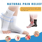 abordables Aparatos ortopédicos-Calcetines para mujer, calcetines de compresión para aliviar el dolor de la neuropatía, tobillera, fascitis plantar, alivio de la hinchazón