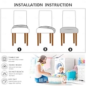 billiga Stolsöverdrag-vattenavvisande stol sittfodral för matsal kök stretch jacquard stol sittfodral avtagbar tvättbar anti-damm stol sittdyna skydd överdrag