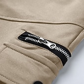 economico Scalda-muscoli-Per uomo Pantaloncini modello cargo Pantaloncini da sudore Bermuda A cordoncino Vita elastica Multi tasca Liscio Comfort Morbido Breve Esterno Interni Giornaliero Casuale / sportivo Athleisure Nero