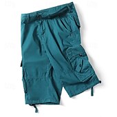 billiga Botten-Herr Cargo-shorts Vandringsshorts Militär Sommar Utomhus 10&quot; Ripstop Andningsfunktion Snabb tork Dragkedja fram Shorts Underdelar Knälängd Svart Armégrön Bomull Jakt Fiske Klättring XS S M L XL