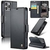 Недорогие Чехлы для iPhone-Чехол для телефона для iPhone 16 Pro Max Plus iPhone 15 Pro Max Plus iPhone 14 13 12 11 Pro Max Plus Mini Чехол с подставкой Магнитный слот для карт Ретро TPU PU Кожа