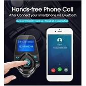 preiswerte Bluetooth Auto Kit/Freisprechanlage-FM-Transmitter, AUX-Audio-Stereo-Empfänger, MP3-Player fürs Auto, Dual-USB-Autoladegerät, Freisprecheinrichtung, Bluetooth 5.0, Auto-Kit