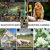 cheap Outdoor IP Network Cameras-PR8000 Camera Motion WiFi 60MP Hunting Camera with SIM Card Wireless Wildlife Cam IP65 Waterproof Night Infrared Camera