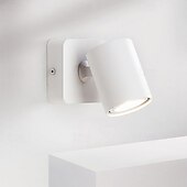 cheap Indoor Wall Lights-Simplicity Metal Wall Sconce 1 Light Bedside Bedroom Hotel Wall Lamp Creative Simple Indoor Lighting Fixture 85-265V