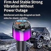 cheap Car Charger-Bluetooth 5.3 FM Transmitter for Car PD 30W+QC 3.0 Dual-Port Fast Car Charger Wireless FM Radio Bluetooth Car Adapter with Hands-Free Calling