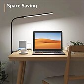 זול אורות קריאה-מנורת שולחן להגנה על עיניים led מופעלת באמצעות USB ללמידה  &amp; קריאה - ספקטרום מלא, אור כחול נמוך עם תפס מתקפל וניתן לעמעום 1 pc