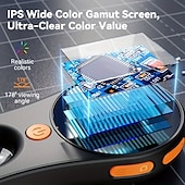 abordables Papelería-Microscopio digital de mano con lente de enfoque fijo, aumento de 500x, 12 megapíxeles, pantalla IPS, luz LED de 2,5 mm y vidrio colector