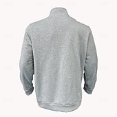 levne Základní mikiny_-Pánské Mikina Čtvrtletní mikina na zip Černá Armádní zelená Rubínově červená Námořnická modř Světle šedá Poloviční zip Bez vzoru Kapsy Sporty a outdoor Denní Dovolená Na běžné nošení Taktická Jaro