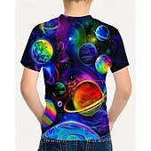 cheap Boy&#039;s 3D Vision &amp; Geometry-Boys 3D Graphic T shirt Tee Short Sleeve Summer Spring Fashion Basic Kids 4-12 Years Crew Neck Outdoor Casual Daily Regular Fit
